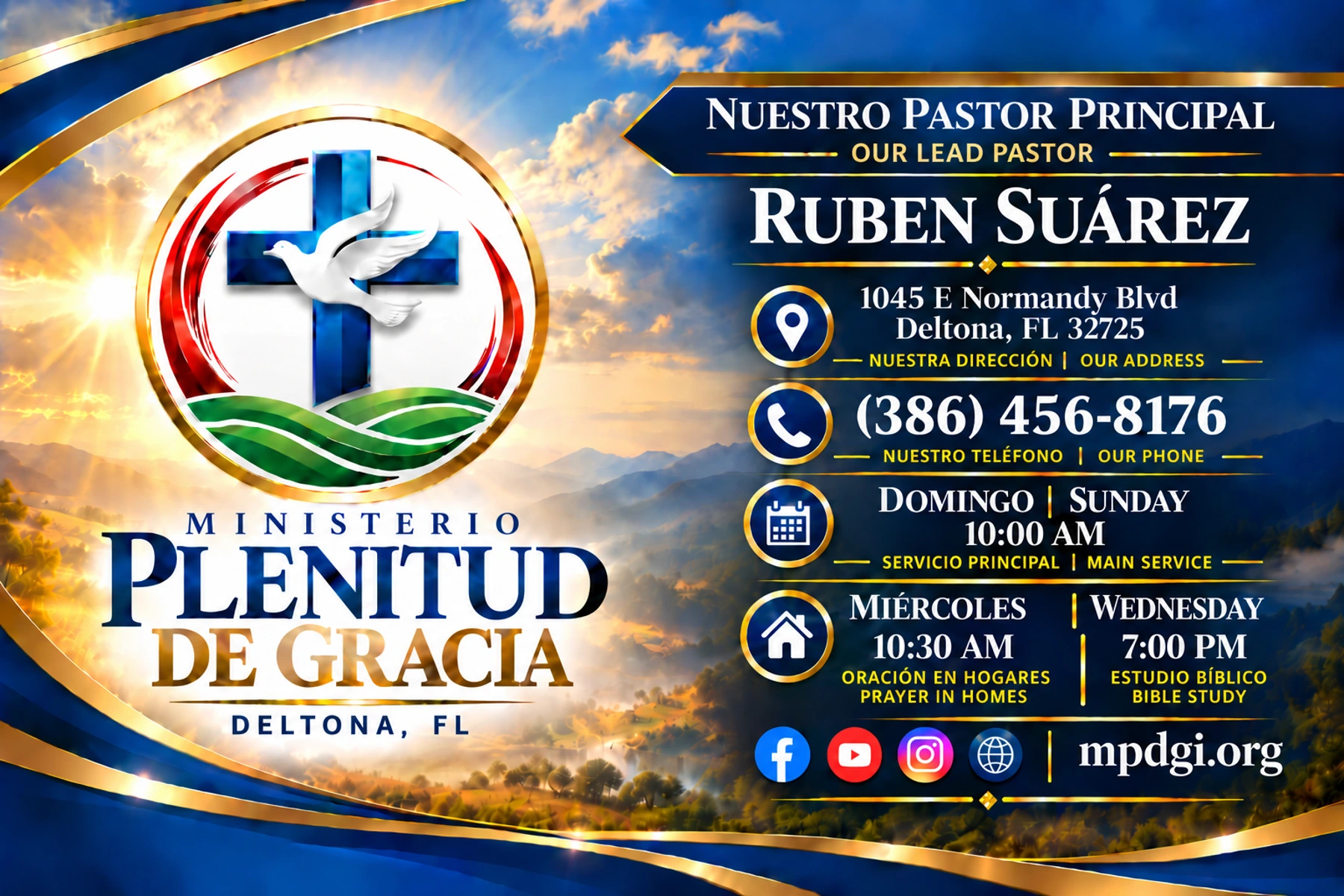 Frente de la business card de Ruben Suárez